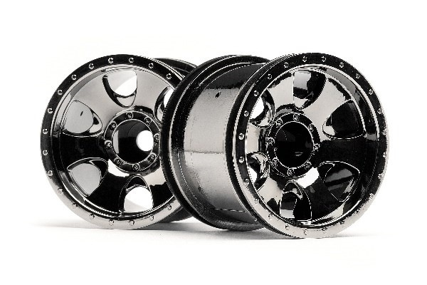 HPI Warlock Wheel Black Chrome (2.2In/2Pcs) i gruppen LEGETØJ, BØRN & BABY / Radiostyrede / Reservedele & Ekstra Tilbehør / HPI / Fælge / Offroad hos TP E-commerce Nordic AB (A02154)