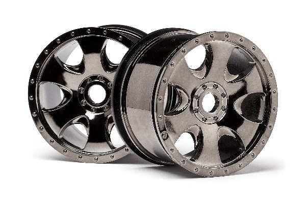 HPI Warlock Wheel Black Chrome (83X56Mm/2Pcs) i gruppen LEGETØJ, BØRN & BABY / Radiostyrede / Reservedele & Ekstra Tilbehør / HPI / Fælge / Offroad hos TP E-commerce Nordic AB (A02200)