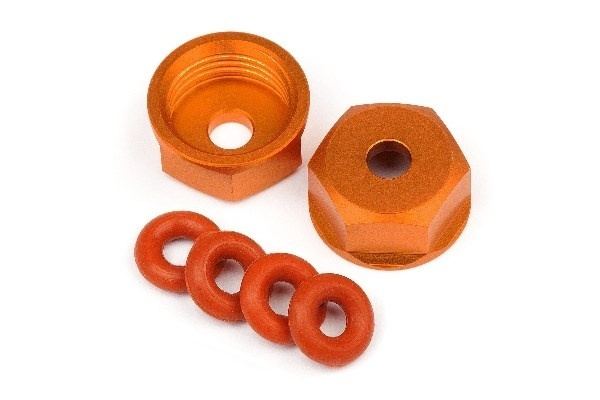 HPI Aluminum Bottom Shock Cap (Orange/2Pcs) i gruppen LEGETØJ, BØRN & BABY / Radiostyrede / Reservedele & Ekstra Tilbehør / HPI / Reservedele & Tuning / Støddæmpere hos TP E-commerce Nordic AB (A02388)