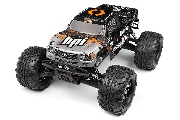 HPI Nitro Gt-3 Truck Painted Body (Silver/Black) i gruppen LEGETØJ, BØRN & BABY / Radiostyrede / Reservedele & Ekstra Tilbehør / HPI / Car Bodies og tilbehør / Malede Bodies hos TP E-commerce Nordic AB (A02466)