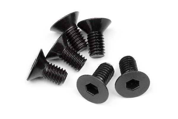 HPI Flat Head Screw M6X12Mm (Hex Socket/6Pcs) i gruppen LEGETØJ, BØRN & BABY / Radiostyrede / Reservedele & Ekstra Tilbehør / HPI / Skruer / Befæstning / Skruer hos TP E-commerce Nordic AB (A02468)