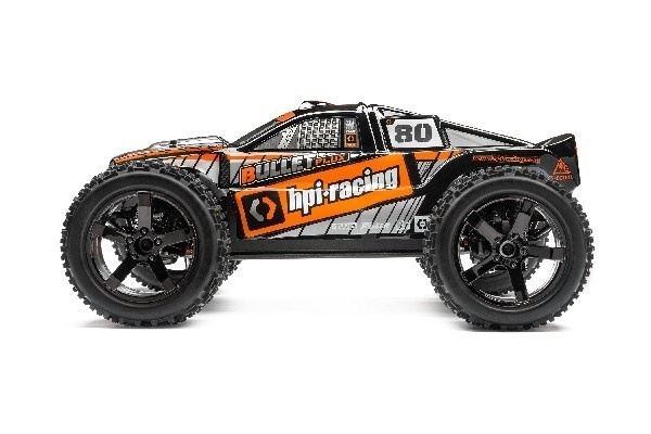 HPI Bullet St Clear Body W/ Nitro/Flux Decals i gruppen LEGETØJ, BØRN & BABY / Radiostyrede / Reservedele & Ekstra Tilbehør / HPI / Car Bodies og tilbehør / Offroad Body (Transparent) hos TP E-commerce Nordic AB (A02683)