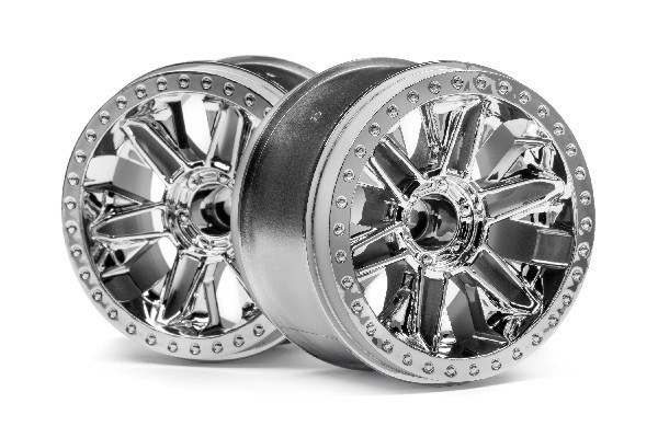 HPI 6-Shot St Wheel (Chrome/2Pcs) i gruppen LEGETØJ, BØRN & BABY / Radiostyrede / Reservedele & Ekstra Tilbehør / HPI / Fælge / Offroad hos TP E-commerce Nordic AB (A02746)