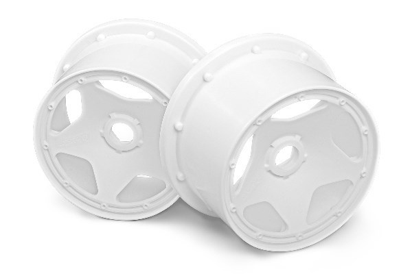 HPI Super Star Wheel White (120X75Mm/2Pcs) i gruppen LEGETØJ, BØRN & BABY / Radiostyrede / Reservedele & Ekstra Tilbehør / HPI / Fælge / Offroad hos TP E-commerce Nordic AB (A03055)