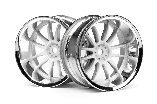 HPI Work Xsa 02C Wheel 26Mm Chrome/White (9Mm Offset) i gruppen LEGETØJ, BØRN & BABY / Radiostyrede / Reservedele & Ekstra Tilbehør / HPI / Fælge / Onroad hos TP E-commerce Nordic AB (A03070)