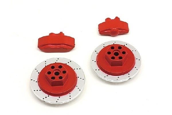 HPI E10 Brake Disc & Caliper Set (Red) i gruppen LEGETØJ, BØRN & BABY / Radiostyrede / Reservedele & Ekstra Tilbehør / HPI / Reservedele & Tuning / Drivliner hos TP E-commerce Nordic AB (A03103)