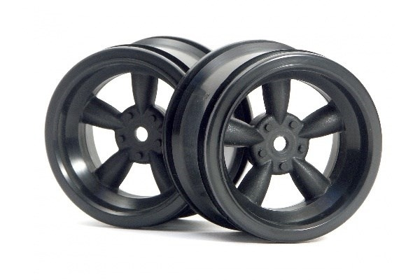 HPI Vintage 5 Spoke Wheel 31Mm (Wide) Black 6Mm Offset