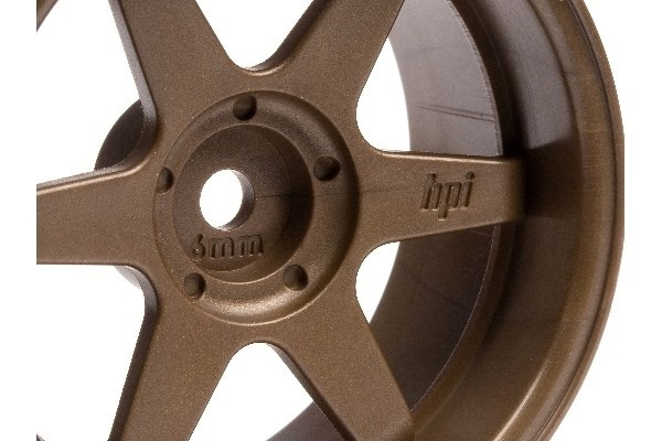 HPI TE37 Wheel 26Mm Bronze (6Mm Offset) i gruppen LEGETØJ, BØRN & BABY / Radiostyrede / Reservedele & Ekstra Tilbehør / HPI / Fælge / Onroad hos TP E-commerce Nordic AB (A03155)