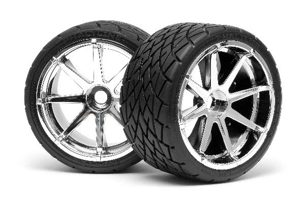 HPI Mounted Phaltline Tire 140X70Mm On Blast Wheel Crm i gruppen LEGETØJ, BØRN & BABY / Radiostyrede / Reservedele & Ekstra Tilbehør / HPI / Dæk og fælge hos TP E-commerce Nordic AB (A03197)