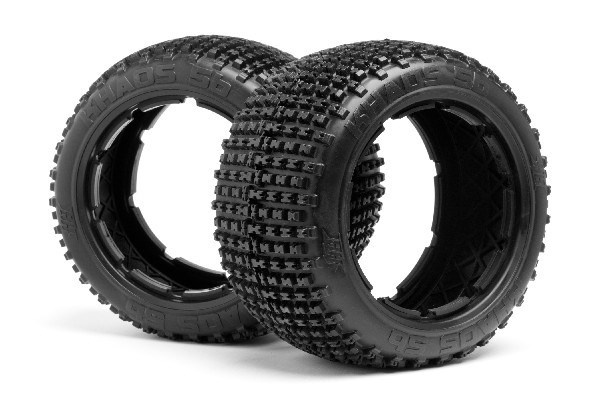 HPI Khaos Tire (White/Baja 5B/Rear/2Pcs) i gruppen LEGETØJ, BØRN & BABY / Radiostyrede / Reservedele & Ekstra Tilbehør / HPI / Dæk / Offroad hos TP E-commerce Nordic AB (A03365)