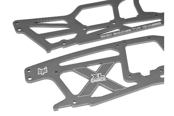 HPI Main Chassis Set (Savage Xl/Gray) i gruppen LEGETØJ, BØRN & BABY / Radiostyrede / Reservedele & Ekstra Tilbehør / HPI / Reservedele & Tuning / Kabinet dele hos TP E-commerce Nordic AB (A03469)