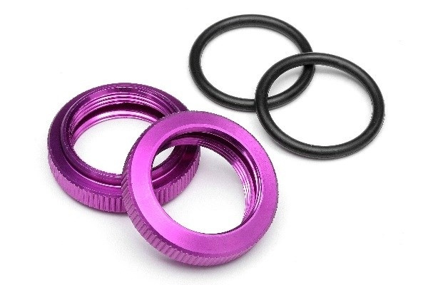 HPI Shock Adjuster Nut 20Mm (Purple/2Pcs) i gruppen LEGETØJ, BØRN & BABY / Radiostyrede / Reservedele & Ekstra Tilbehør / HPI / Reservedele & Tuning / Støddæmpere hos TP E-commerce Nordic AB (A03908)