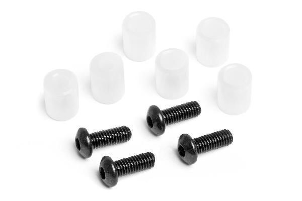 HPI Bushing/Screw Set For Aluminium Adustable Upperarm i gruppen LEGETØJ, BØRN & BABY / Radiostyrede / Reservedele & Ekstra Tilbehør / HPI / Reservedele & Tuning / Støddæmpere hos TP E-commerce Nordic AB (A04086)