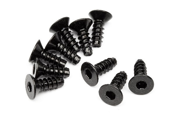 HPI Tp. Flat Head Screw M3X8Mm (Hex Socket/10Pcs) i gruppen LEGETØJ, BØRN & BABY / Radiostyrede / Reservedele & Ekstra Tilbehør / HPI / Skruer / Befæstning / Skruer hos TP E-commerce Nordic AB (A04214)