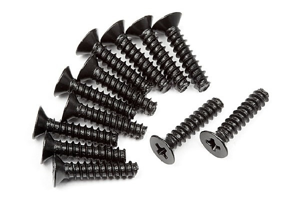 HPI Tp. Flat Head Screw M2.6X12Mm (12Pcs) i gruppen LEGETØJ, BØRN & BABY / Radiostyrede / Reservedele & Ekstra Tilbehør / HPI / Skruer / Befæstning / Skruer hos TP E-commerce Nordic AB (A04416)