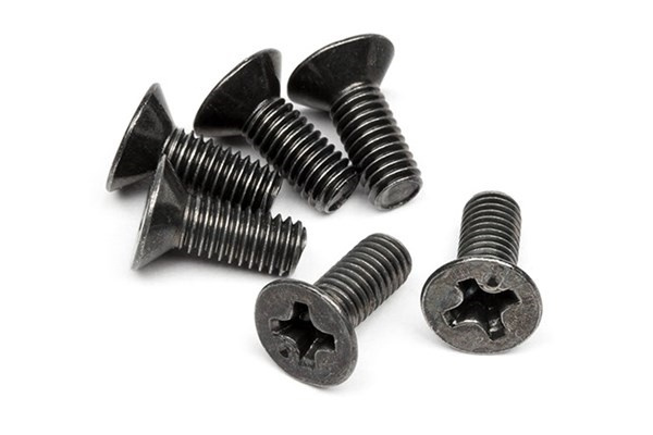 HPI Flat Head Screw M3 X 8Mm (6 Pcs) i gruppen LEGETØJ, BØRN & BABY / Radiostyrede / Reservedele & Ekstra Tilbehør / HPI / Skruer / Befæstning / Skruer hos TP E-commerce Nordic AB (A04427)