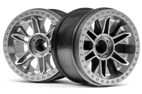 HPI 6-SHOT ST WHEEL (SILVER/2PCS) i gruppen LEGETØJ, BØRN & BABY / Radiostyrede / Reservedele & Ekstra Tilbehør / HPI / Fælge / Offroad hos TP E-commerce Nordic AB (A04554)