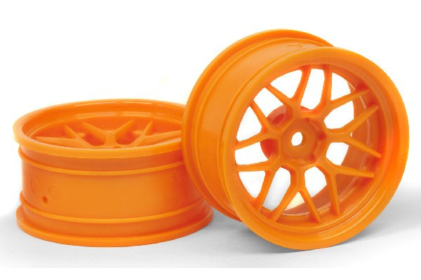 HPI TECH 7 WHEEL ORANGE (6MM/2PCS) i gruppen LEGETØJ, BØRN & BABY / Radiostyrede / Reservedele & Ekstra Tilbehør / HPI / Fælge / Onroad hos TP E-commerce Nordic AB (A04560)