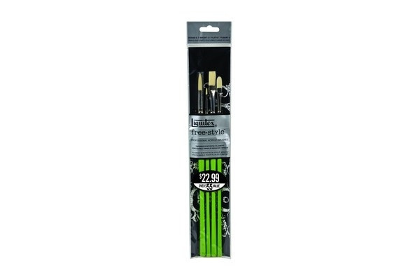 LIQUITEX Free Style Traditional Brush Pack 4 i gruppen SPORT, FRITID & HOBBY / Hobby / Mal & Tegn / Børster hos TP E-commerce Nordic AB (A04749)