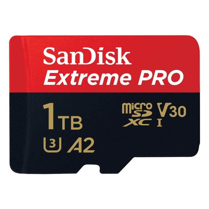 SANDISK MicroSDXC Extreme Pro 1TB 170/90MB/s A2 C10 V30 U4 i gruppen HJEMMEELEKTRONIK / Lagringsmedier / Hukommelseskort / MicroSD/HC/XC hos TP E-commerce Nordic AB (A05022)