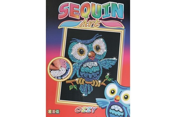 Sequin Art Ozzy Owl 25x34cm i gruppen SPORT, FRITID & HOBBY / Hobby / Mal & Tegn / Diamond maling hos TP E-commerce Nordic AB (A05149)
