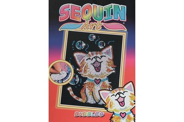 Sequin Art Bubbles the kitten 25x34cm i gruppen SPORT, FRITID & HOBBY / Hobby / Mal & Tegn / Diamond maling hos TP E-commerce Nordic AB (A05151)