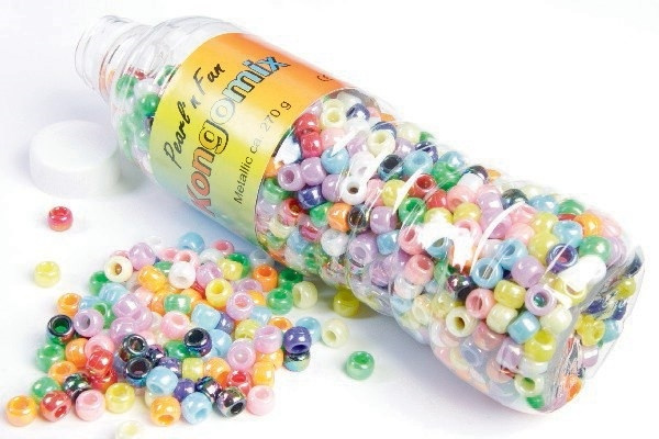 PEARLFUN Pearl`n Fun Kongomix 270g metallic i gruppen SPORT, FRITID & HOBBY / Hobby / Perler / Plastperler hos TP E-commerce Nordic AB (A05260)