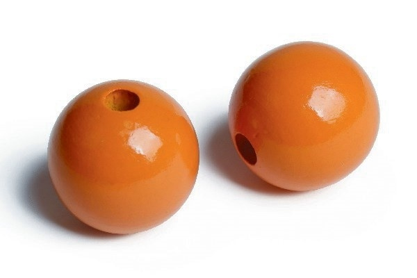 Træperler 35mm 20stk orange i gruppen SPORT, FRITID & HOBBY / Hobby / Perler / Træperler hos TP E-commerce Nordic AB (A05280)