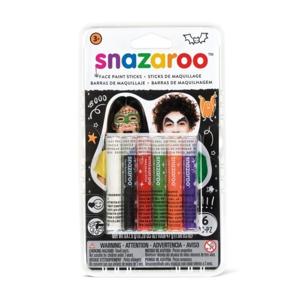 Snazaroo Ansigtsmaling 6 stk Halloween-farver i gruppen LEGETØJ, BØRN & BABY / Legetøj / Udklædning hos TP E-commerce Nordic AB (A05304)