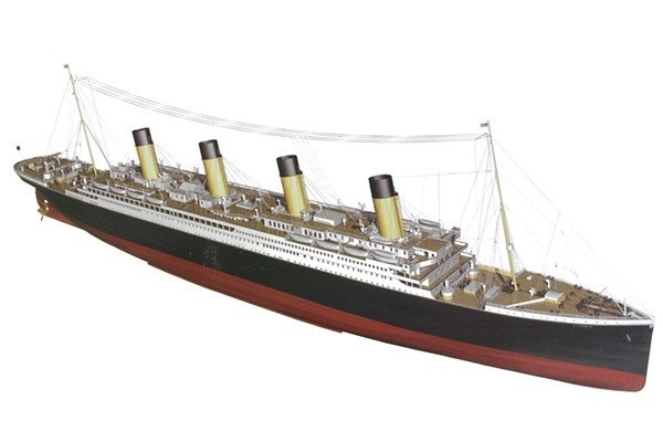 Billing Boats 1:144 RMS Titanic Complete -Wooden hull i gruppen SPORT, FRITID & HOBBY / Hobby / Træmodeller / Skib hos TP E-commerce Nordic AB (A05445)