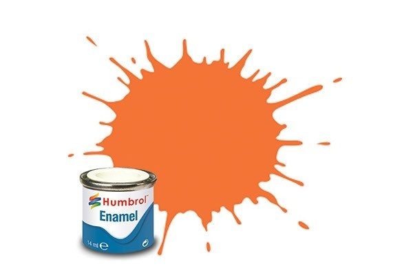 Paint enamel gloss 14 ml orange i gruppen SPORT, FRITID & HOBBY / Hobby / Hobbyfarver / Humbrol / Oliebaseret hos TP E-commerce Nordic AB (A05505)