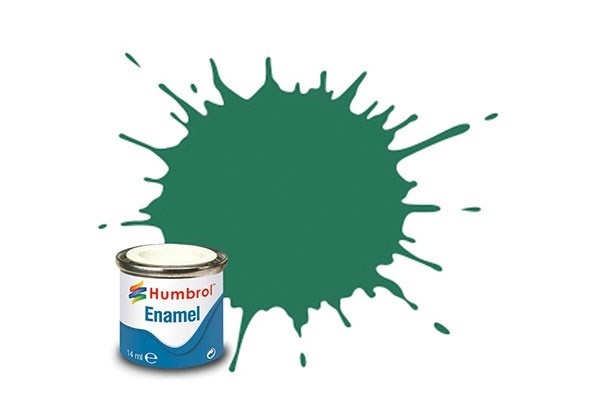 Paint enamel matt 14 ml mid green i gruppen SPORT, FRITID & HOBBY / Hobby / Hobbyfarver / Humbrol / Oliebaseret hos TP E-commerce Nordic AB (A05574)