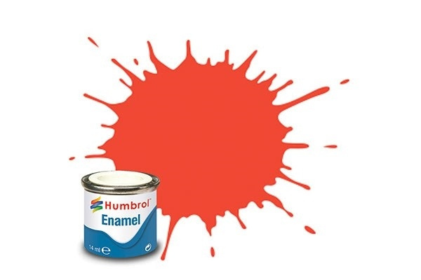 Paint enamel satin 14 ml signal red i gruppen SPORT, FRITID & HOBBY / Hobby / Hobbyfarver / Humbrol / Oliebaseret hos TP E-commerce Nordic AB (A05616)