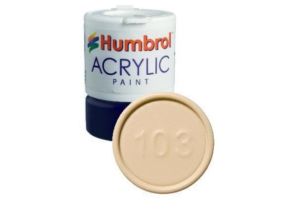 HUMBROL Acrylic maling Cream 12ml - Mat - replaced i gruppen SPORT, FRITID & HOBBY / Hobby / Hobbyfarver / Humbrol / Vandbaseret hos TP E-commerce Nordic AB (A05654)