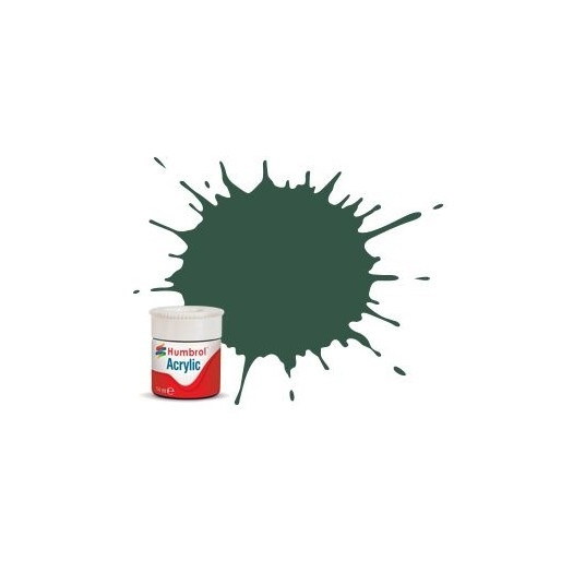 Acrylic maling US Dark Green 14ml - Mat i gruppen SPORT, FRITID & HOBBY / Hobby / Hobbyfarver / Humbrol / Vandbaseret hos TP E-commerce Nordic AB (A05657)