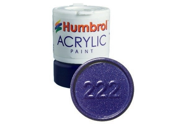 Akrylmaling Moonlight Blue 12ml - Metallic i gruppen SPORT, FRITID & HOBBY / Hobby / Hobbyfarver / Humbrol / Vandbaseret hos TP E-commerce Nordic AB (A05667)