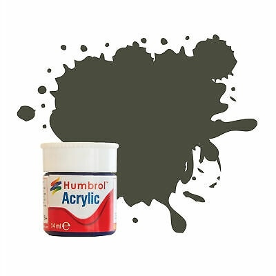 Akrylmaling 14 ml mørkegrøn mat - udskiftet i gruppen SPORT, FRITID & HOBBY / Hobby / Hobbyfarver / Humbrol / Vandbaseret hos TP E-commerce Nordic AB (A05684)