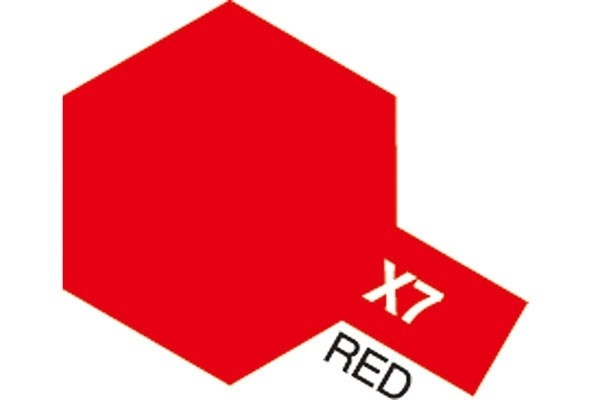 TAMIYA Acrylic Mini X-7 Red (Gloss) i gruppen SPORT, FRITID & HOBBY / Hobby / Hobbyfarver / Tamiya / Vandbaseret hos TP E-commerce Nordic AB (A05783)