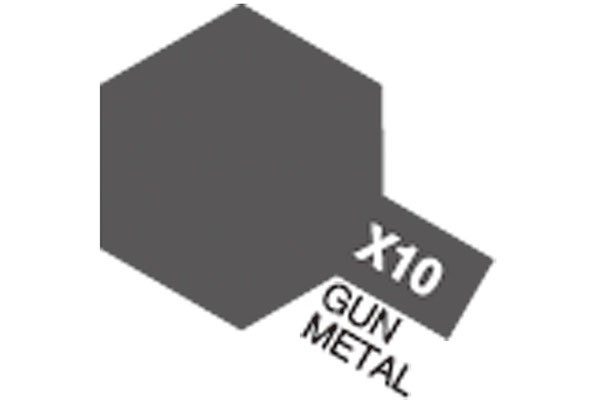 Akryl Mini X-10 Gun Metal i gruppen SPORT, FRITID & HOBBY / Hobby / Hobbyfarver / Tamiya / Vandbaseret hos TP E-commerce Nordic AB (A05786)