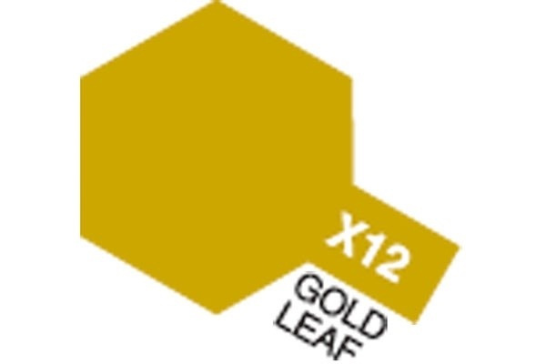 TAMIYA Acrylic Mini X-12 Gold Leaf (Gloss) i gruppen SPORT, FRITID & HOBBY / Hobby / Hobbyfarver / Tamiya / Vandbaseret hos TP E-commerce Nordic AB (A05788)