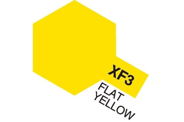 TAMIYA Acrylic Mini XF-3 Flat Yellow (Flat) i gruppen SPORT, FRITID & HOBBY / Hobby / Hobbyfarver / Tamiya / Vandbaseret hos TP E-commerce Nordic AB (A05812)