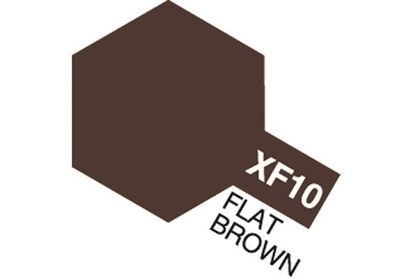 TAMIYA Acrylic Mini XF-10 Flat Brown (Flat) i gruppen SPORT, FRITID & HOBBY / Hobby / Hobbyfarver / Tamiya / Vandbaseret hos TP E-commerce Nordic AB (A05819)