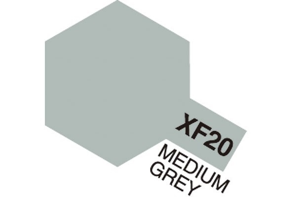TAMIYA Acrylic Mini XF-20 Medium Grey (Flat) i gruppen SPORT, FRITID & HOBBY / Hobby / Hobbyfarver / Tamiya / Vandbaseret hos TP E-commerce Nordic AB (A05829)