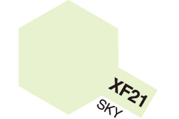 Tamiya Acrylic Mini XF-21 Sky (Flat) i gruppen SPORT, FRITID & HOBBY / Hobby / Hobbyfarver / Tamiya / Vandbaseret hos TP E-commerce Nordic AB (A05830)
