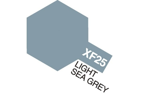 TAMIYA Acrylic Mini XF-25 Light Sea Grey (Flat) i gruppen SPORT, FRITID & HOBBY / Hobby / Hobbyfarver / Tamiya / Vandbaseret hos TP E-commerce Nordic AB (A05834)