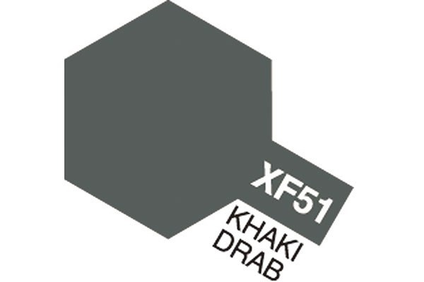 Akryl Mini XF-51 Khaki Drab i gruppen SPORT, FRITID & HOBBY / Hobby / Hobbyfarver / Tamiya / Vandbaseret hos TP E-commerce Nordic AB (A05840)