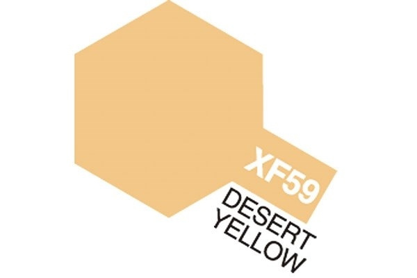 TAMIYA Acrylic Mini XF-59 Desert Yellow (Flat) i gruppen SPORT, FRITID & HOBBY / Hobby / Hobbyfarver / Tamiya / Vandbaseret hos TP E-commerce Nordic AB (A05848)