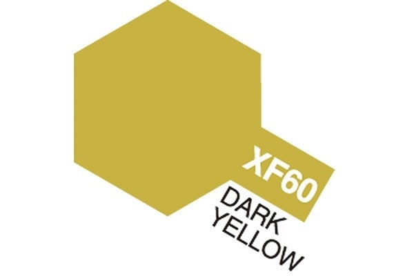 TAMIYA Acrylic Mini XF-60 Dark Yellow (Flat) i gruppen SPORT, FRITID & HOBBY / Hobby / Hobbyfarver / Tamiya / Vandbaseret hos TP E-commerce Nordic AB (A05849)