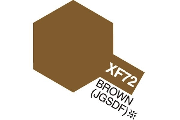 TAMIYA Acrylic Mini XF-72 Brown (JGSDF) (Flat) i gruppen SPORT, FRITID & HOBBY / Hobby / Hobbyfarver / Tamiya / Vandbaseret hos TP E-commerce Nordic AB (A05861)
