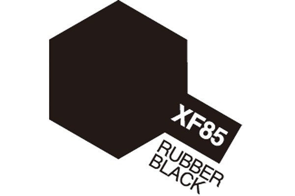 TAMIYA Acrylic Mini XF-85 Rubber Black (Flat) i gruppen SPORT, FRITID & HOBBY / Hobby / Hobbyfarver / Tamiya / Vandbaseret hos TP E-commerce Nordic AB (A05874)
